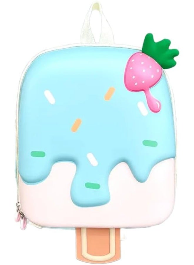 Ice cream-shaped children's backpack, cute school bag for kindergarten, ice cream design